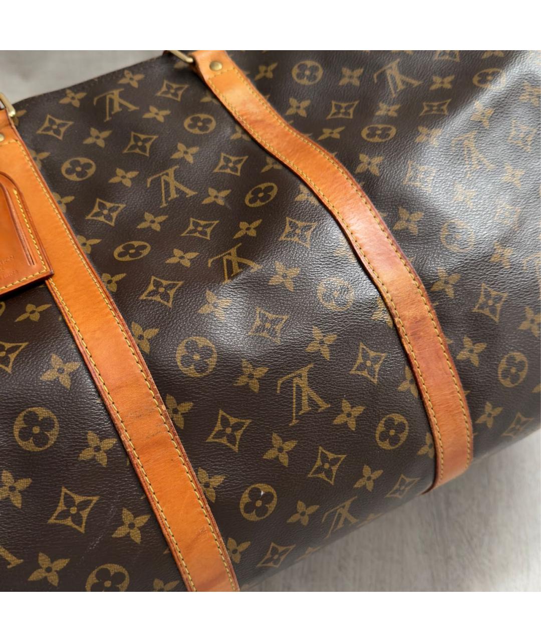 LOUIS VUITTON Коричневая дорожная/спортивная сумка, фото 5
