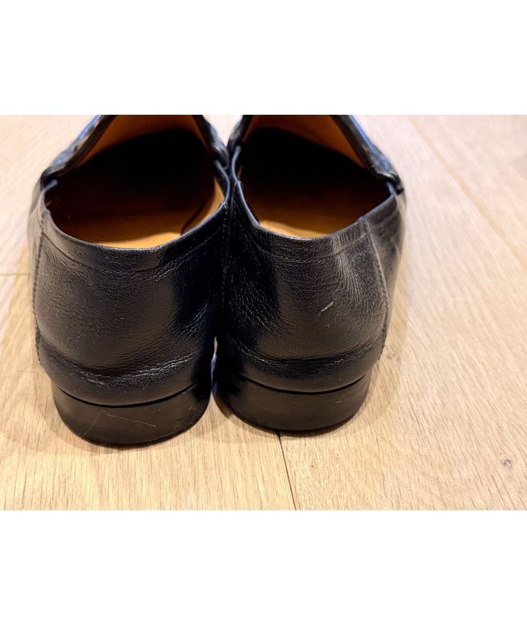 GUCCI Черные кожаные лоферы, фото 4