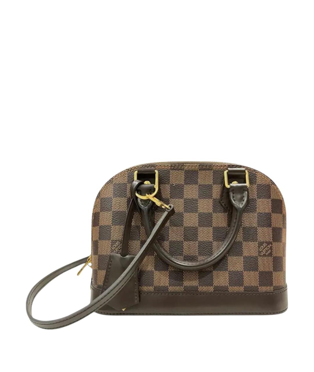 LOUIS VUITTON Коричневая сумка с короткими ручками, фото 1