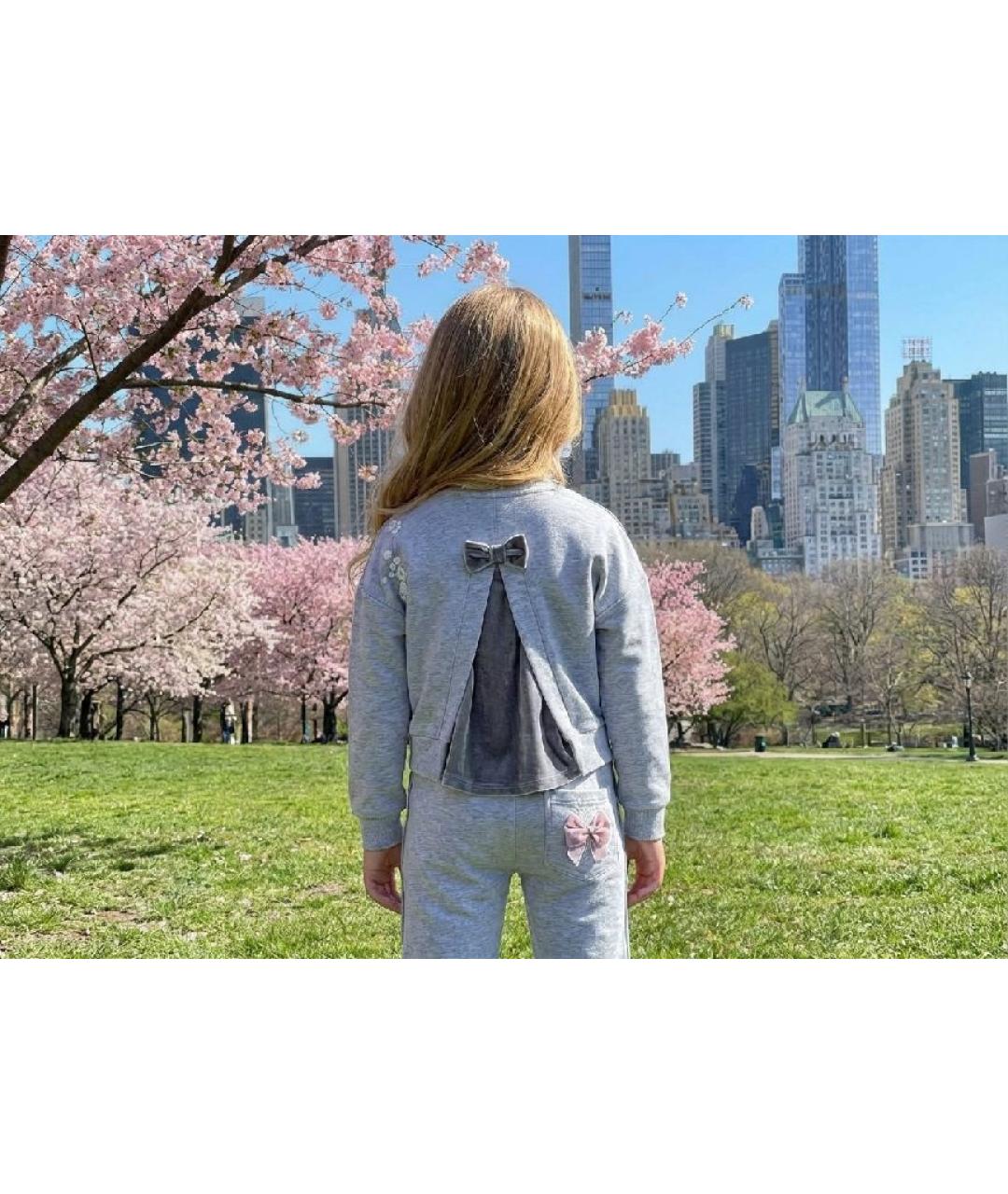 MONNALISA Серый хлопковый комплект, фото 4