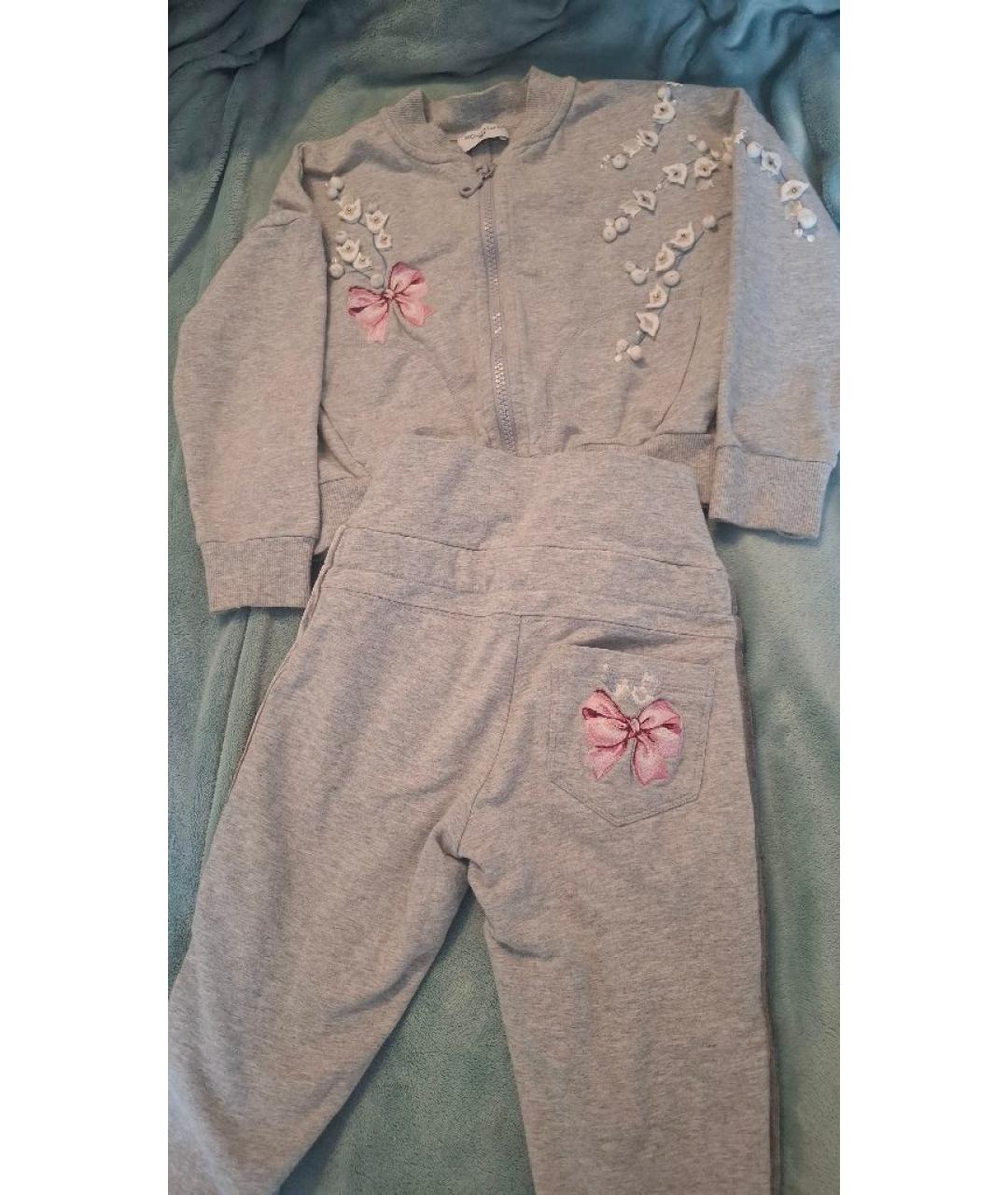 MONNALISA Серый хлопковый комплект, фото 2