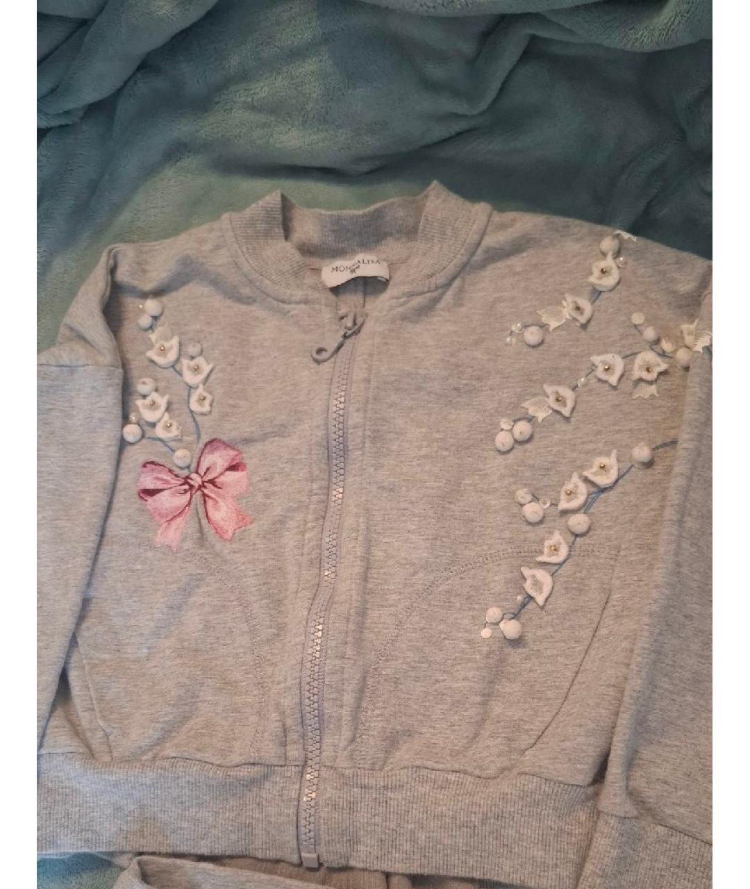 MONNALISA Серый хлопковый комплект, фото 4