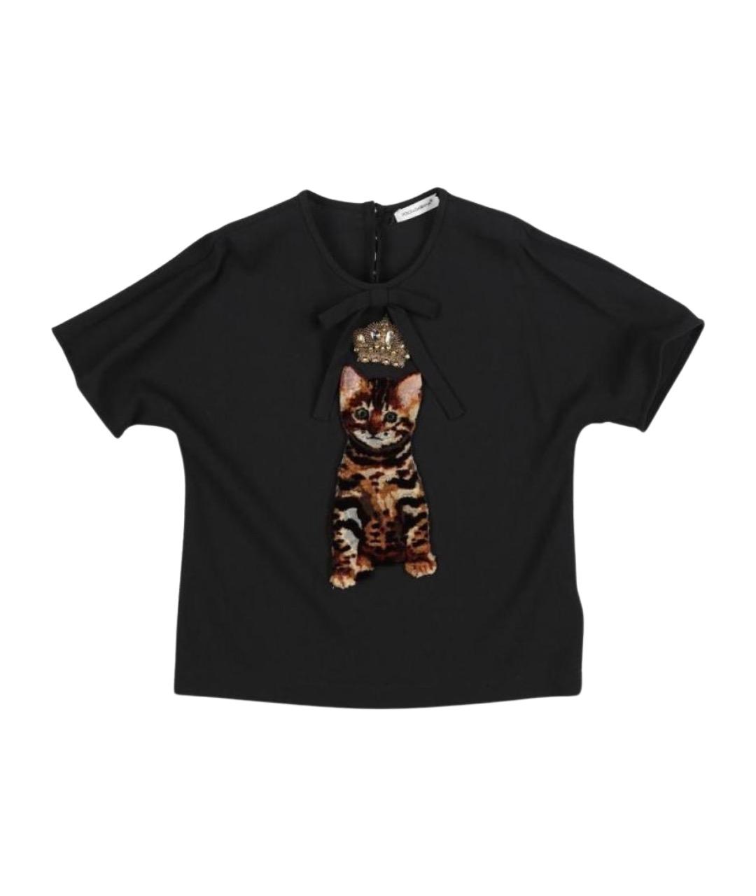 DOLCE & GABBANA KIDS Черный детская футболка / топ, фото 1