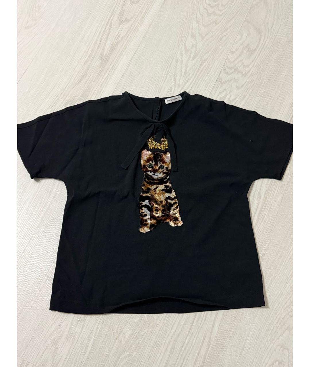 DOLCE & GABBANA KIDS Черный детская футболка / топ, фото 2