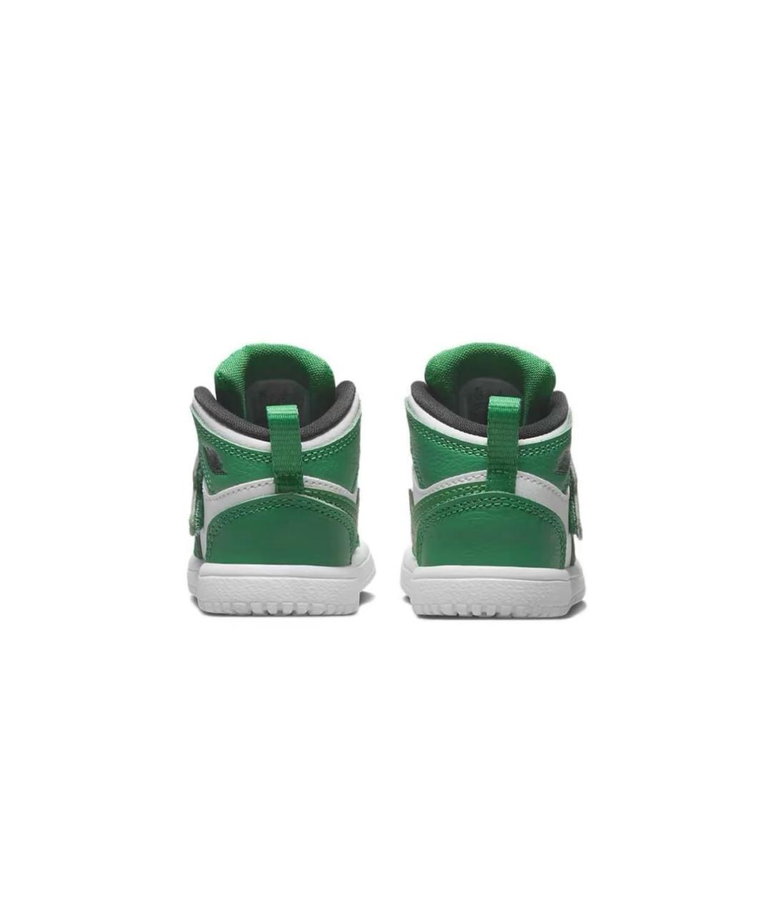 JORDAN Зеленые кожаные кеды, фото 4