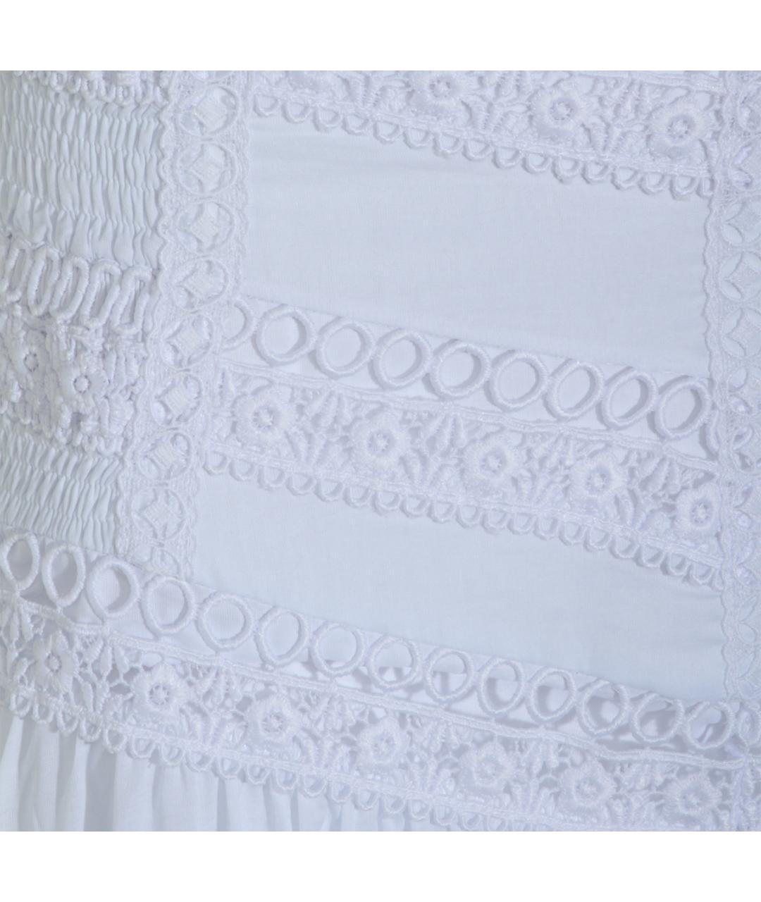 CHARO RUIZ Белая хлопковая юбка миди, фото 3