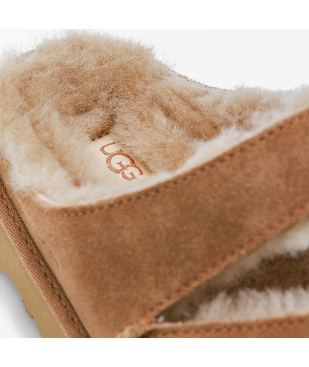 UGG AUSTRALIA Коричневые замшевые сандалии, фото 4