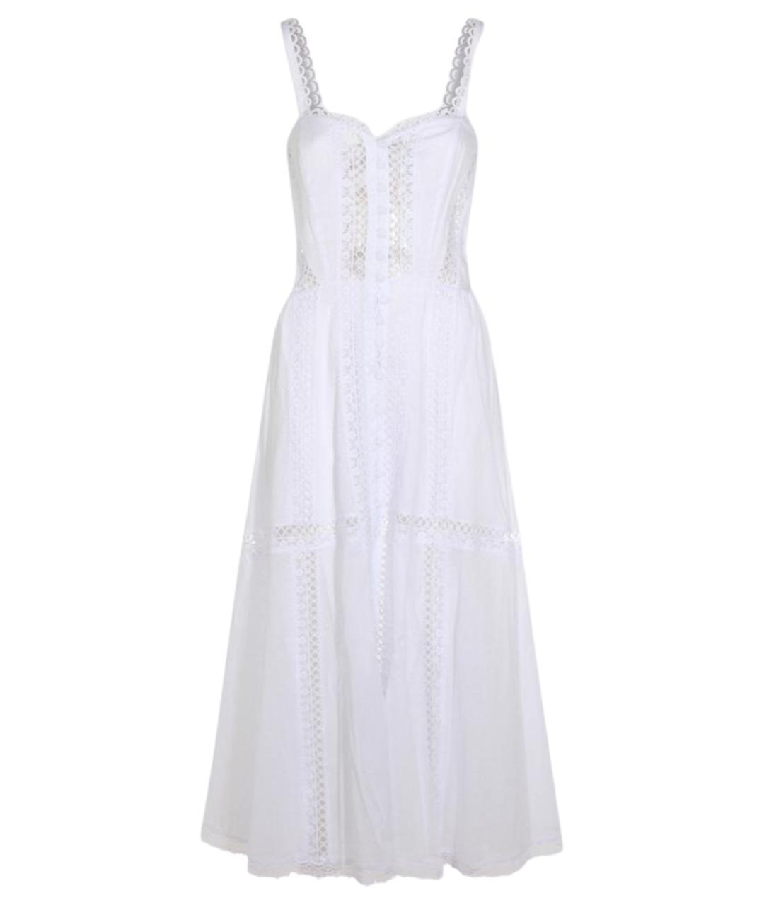 CHARO RUIZ Белое хлопковое повседневное платье, фото 1