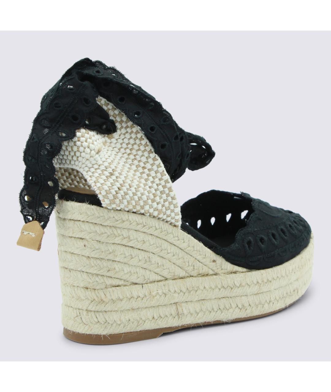 CHARO RUIZ Черные текстильные босоножки, фото 3