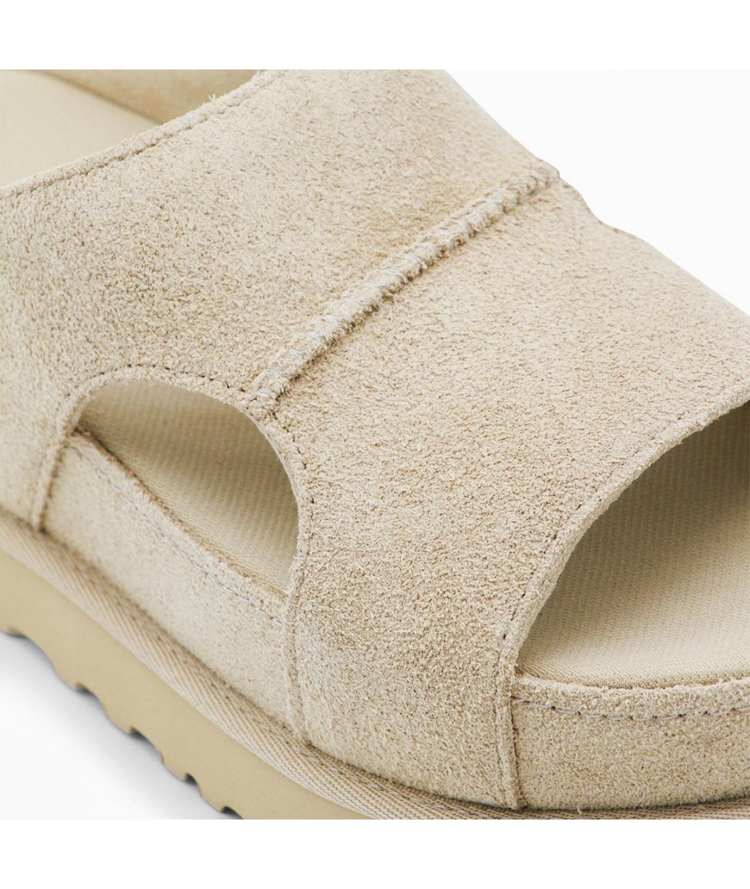 UGG AUSTRALIA Бежевые кожаные сандалии, фото 4