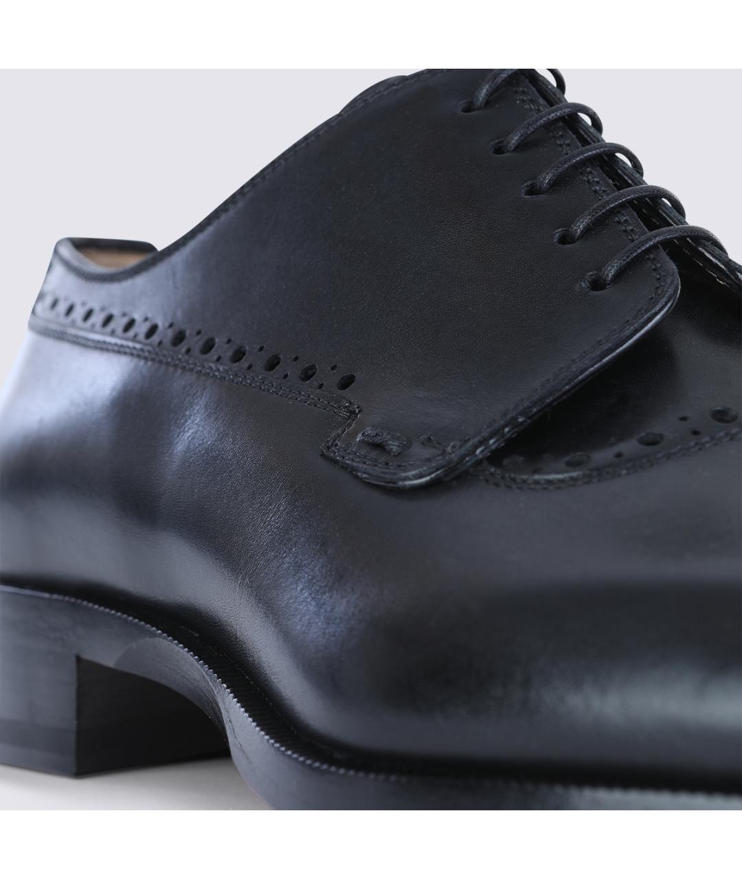 CHRISTIAN LOUBOUTIN Черные кожаные туфли, фото 3