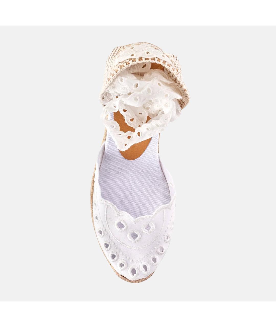 CHARO RUIZ Белые текстильные босоножки, фото 4