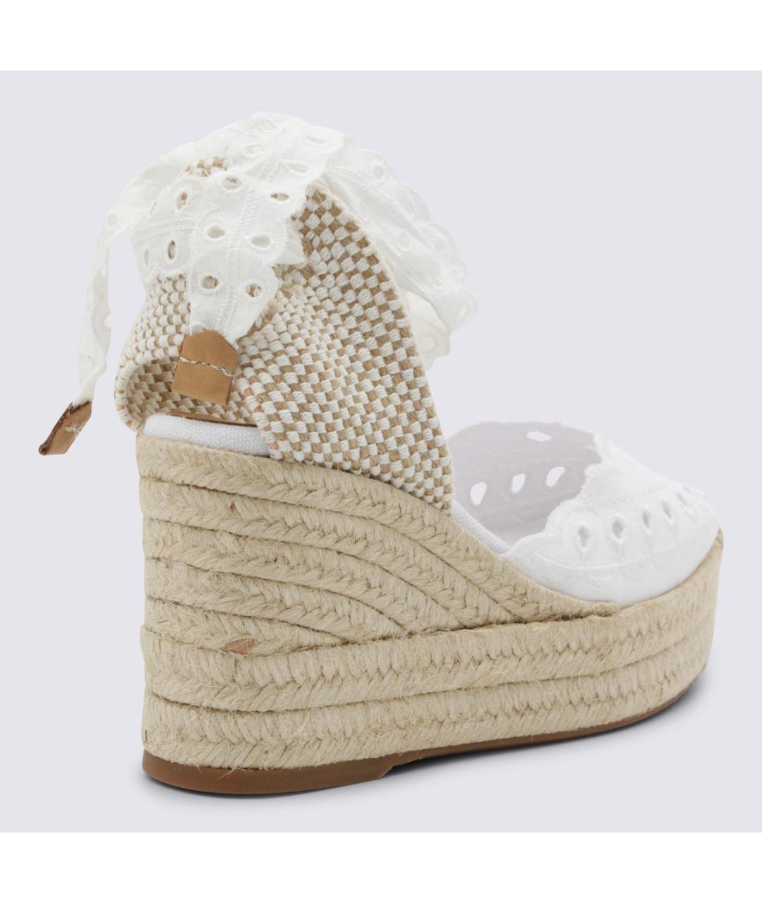 CHARO RUIZ Белые текстильные босоножки, фото 3