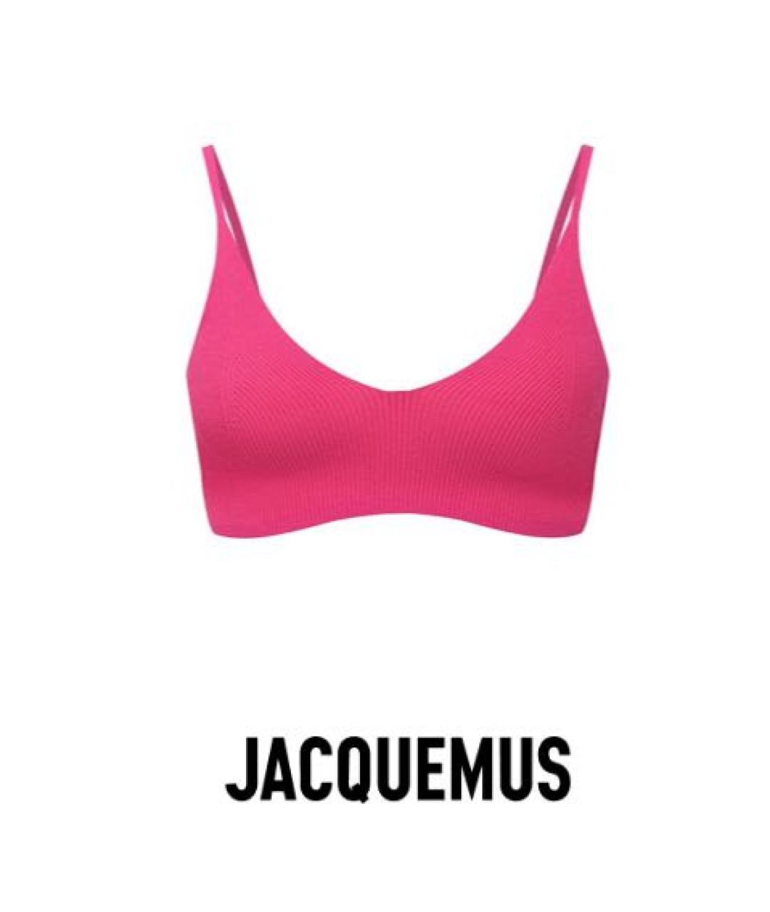 JACQUEMUS Розовая майка, фото 6