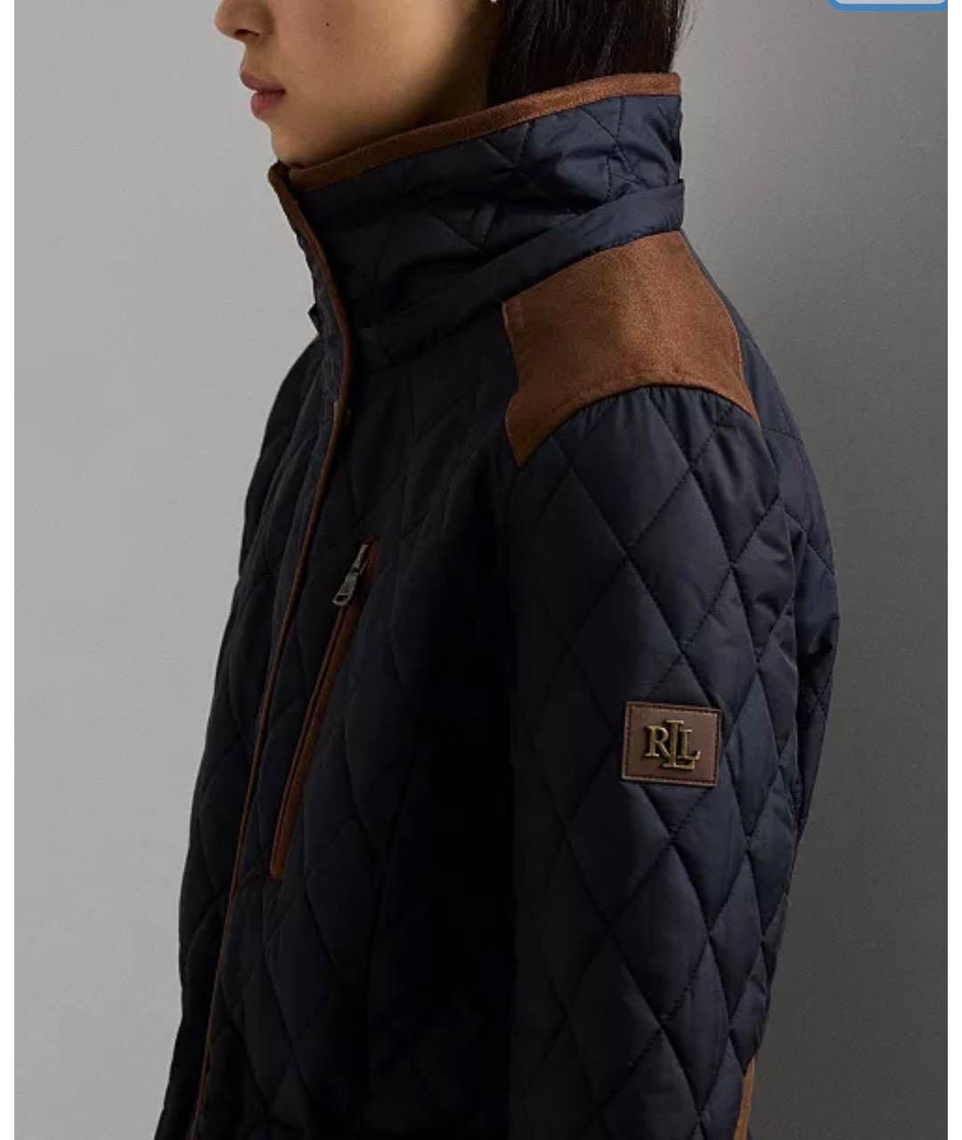 RALPH LAUREN Синяя полиэстеровая куртка, фото 4