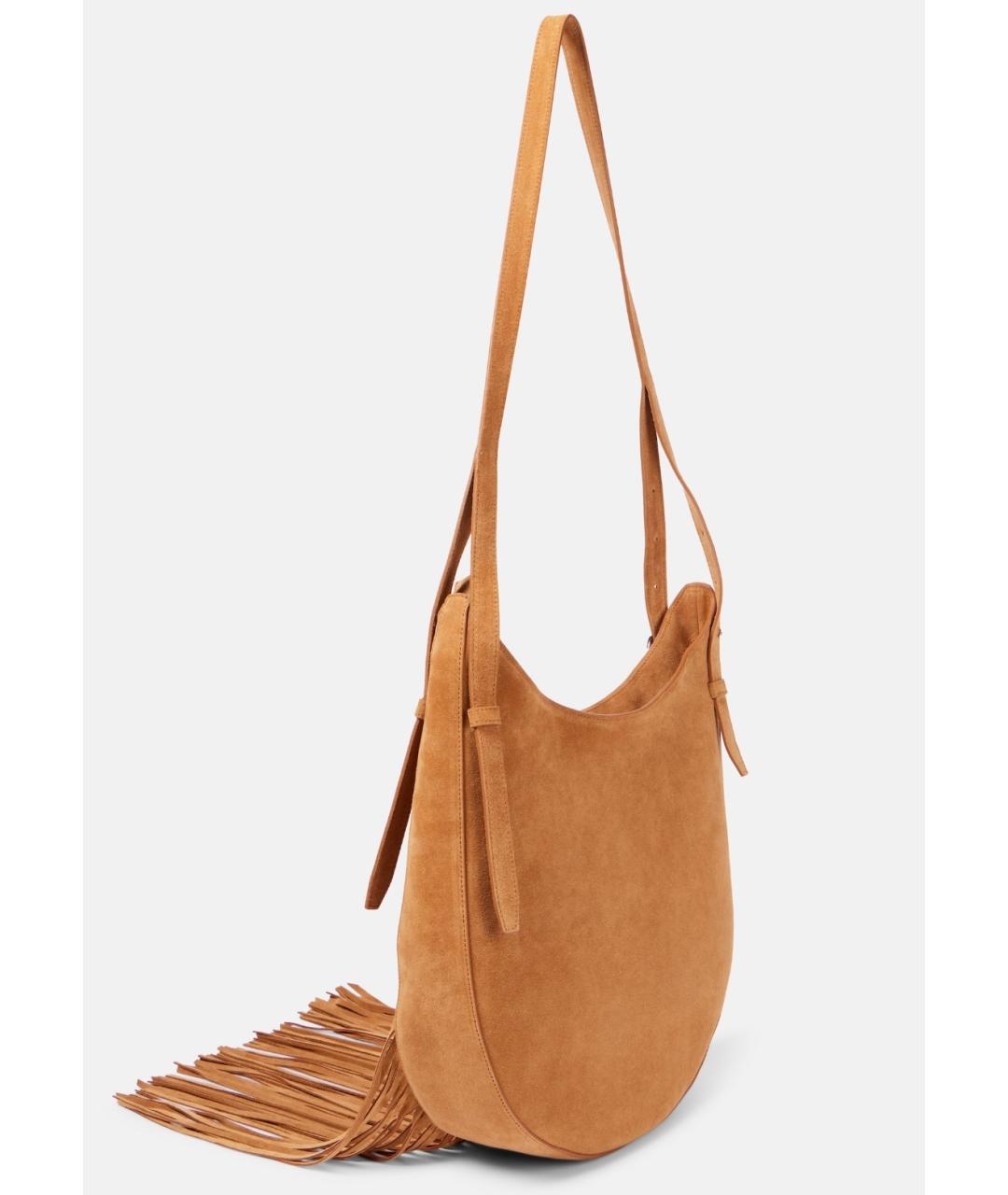 COPERNI Коричневая замшевая сумка через плечо, фото 4