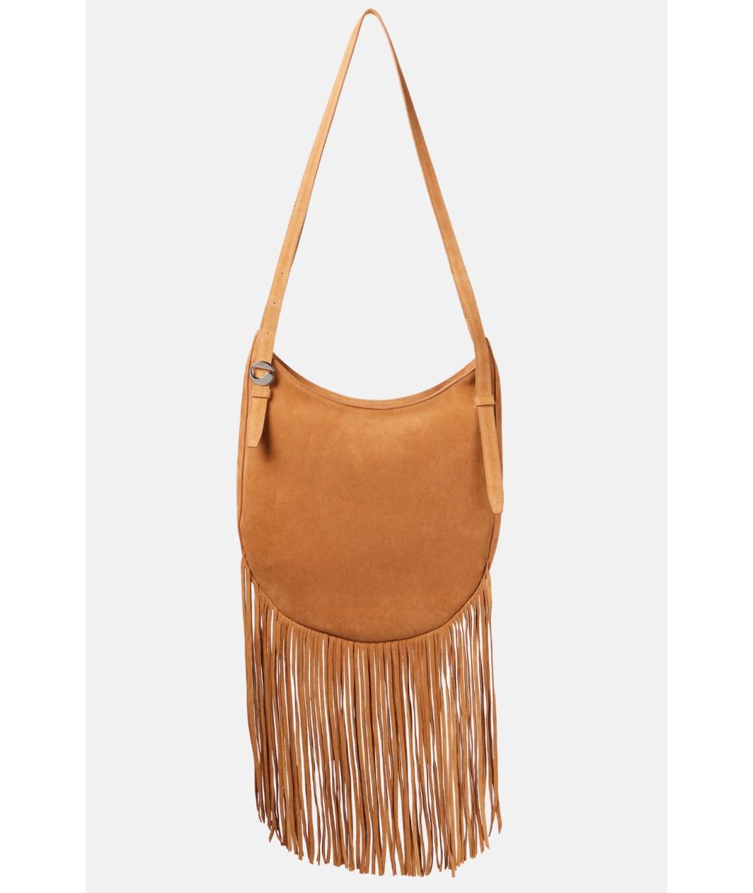 COPERNI Коричневая замшевая сумка через плечо, фото 5