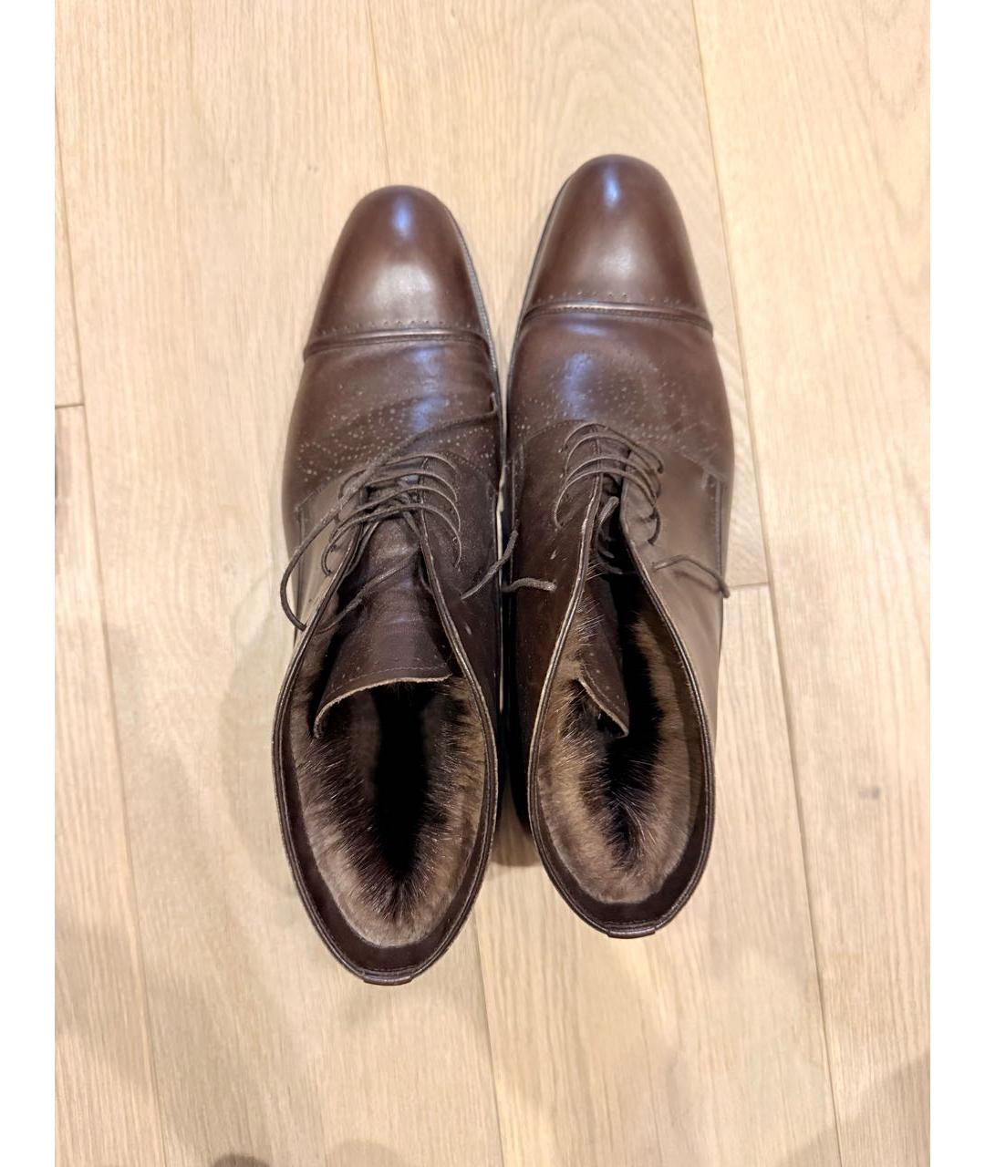 LOUIS VUITTON Коричневые туфли из лакированной кожи, фото 3