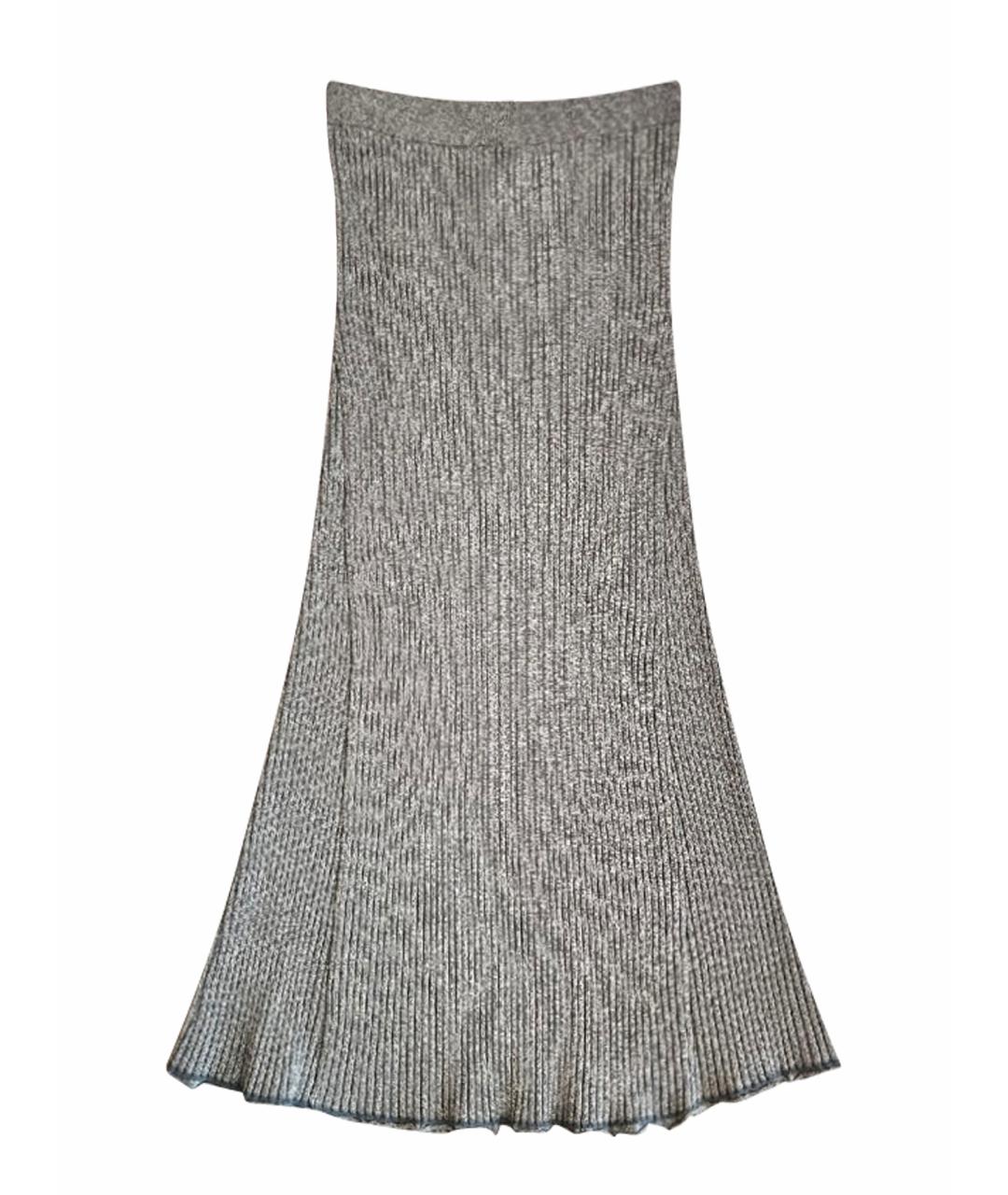 THEORY Голубая вискозная юбка макси, фото 1