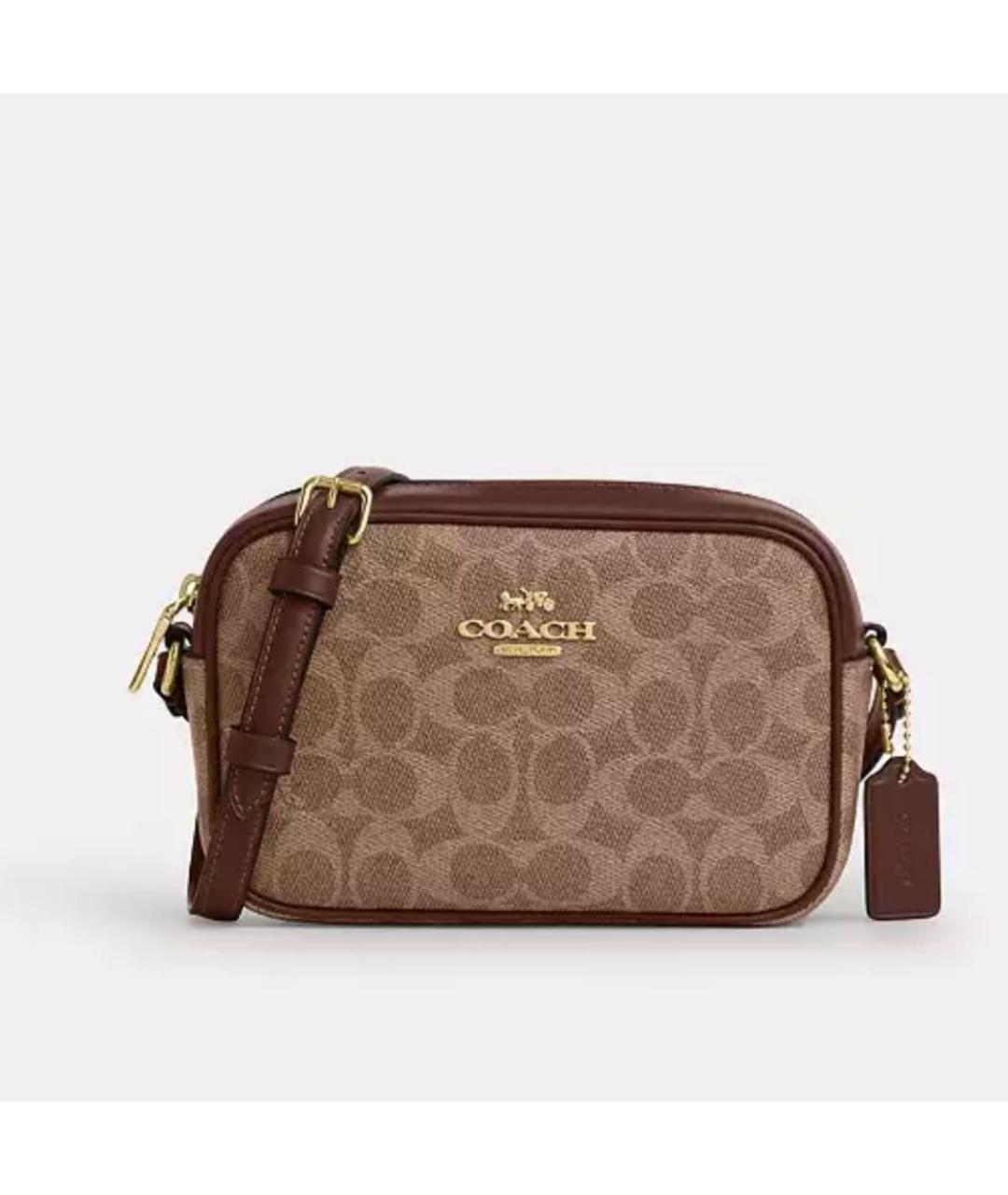 COACH Коричневая сумка через плечо, фото 7
