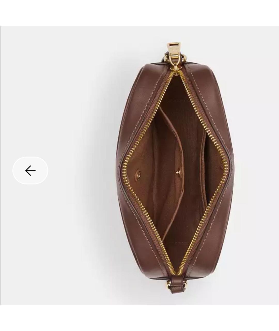 COACH Коричневая сумка через плечо, фото 4