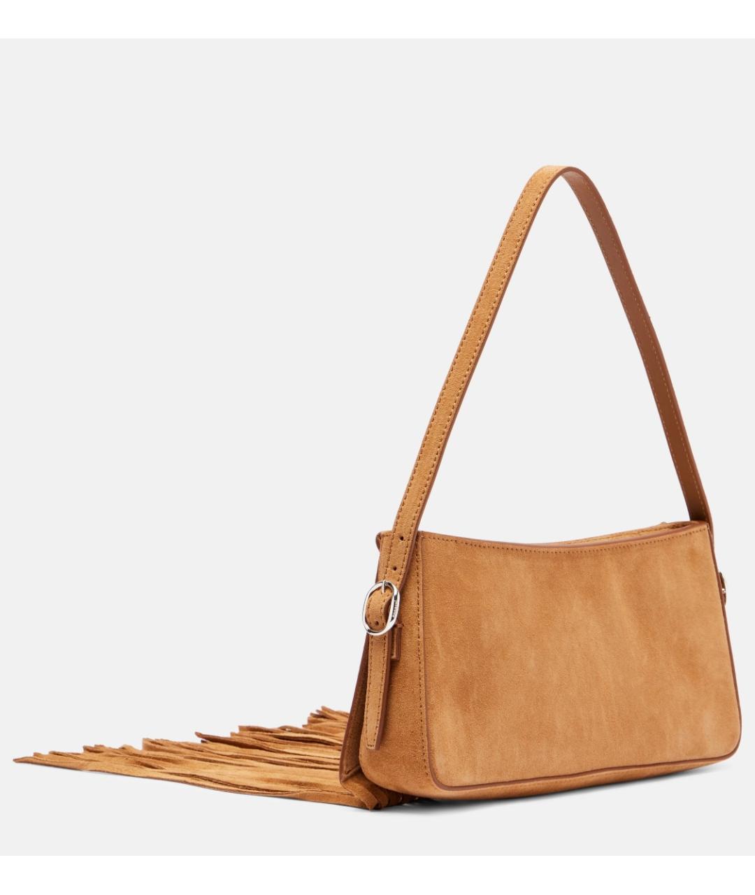 COPERNI Коричневая замшевая сумка с короткими ручками, фото 5