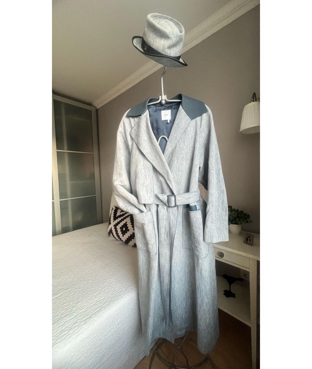 AGNONA Голубая льняная шляпа, фото 8