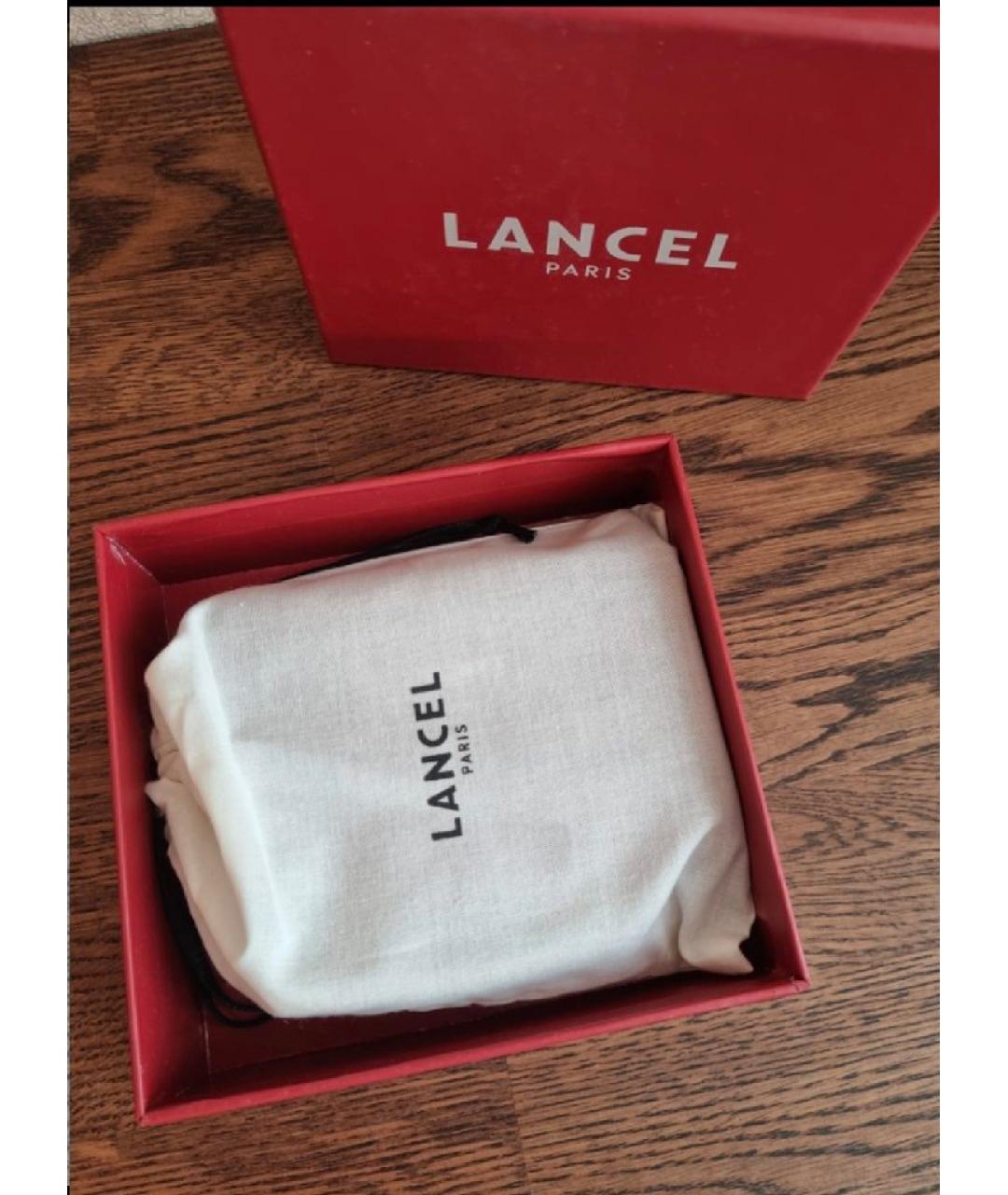 LANCEL Черный кожаный кошелек, фото 6