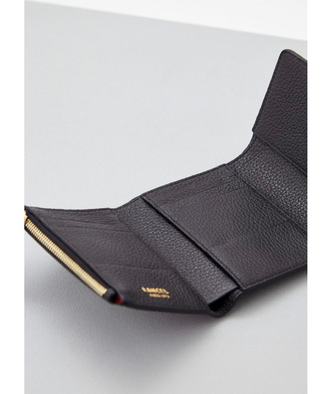 LANCEL Черный кожаный кошелек, фото 4