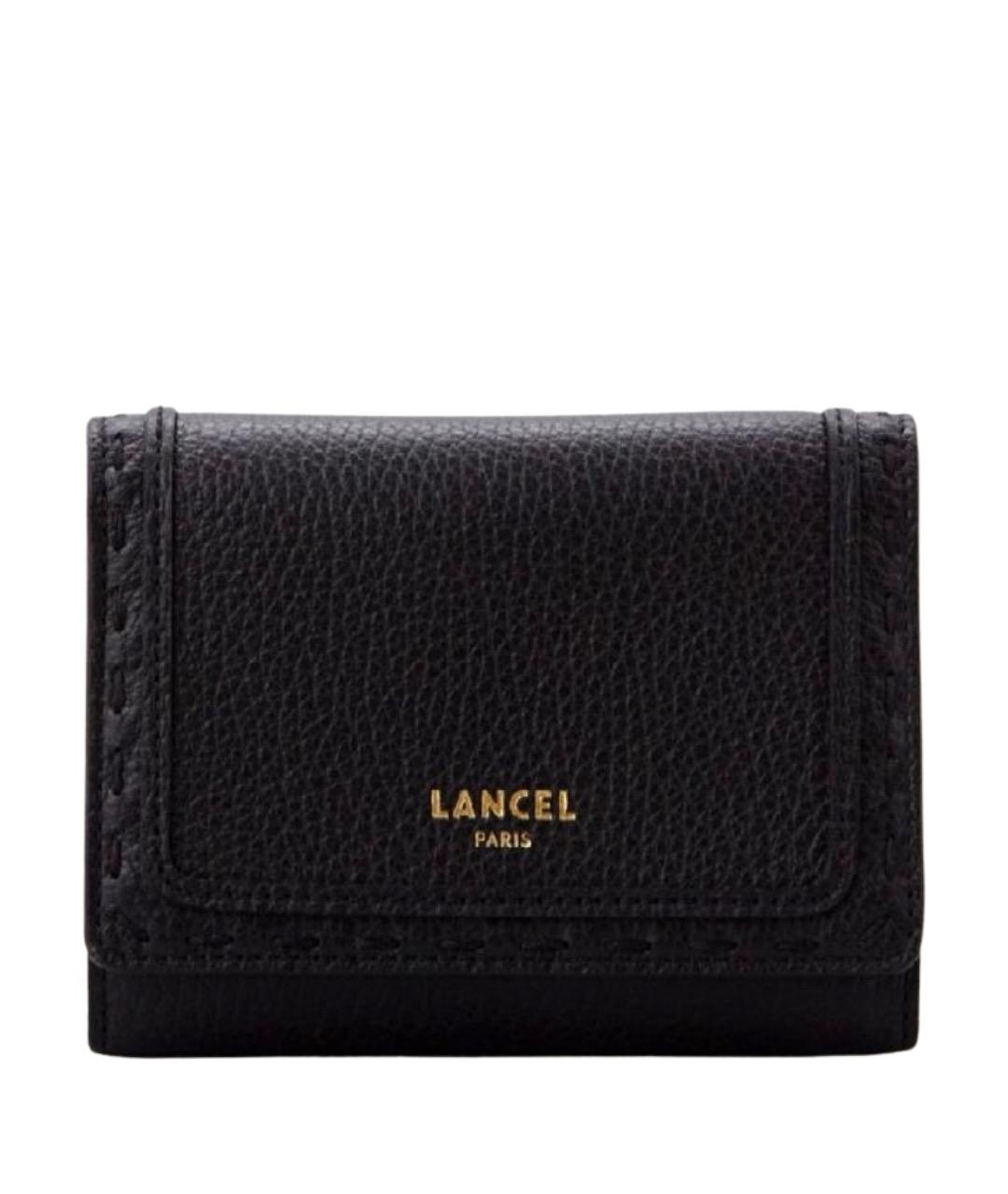 LANCEL Черный кожаный кошелек, фото 1