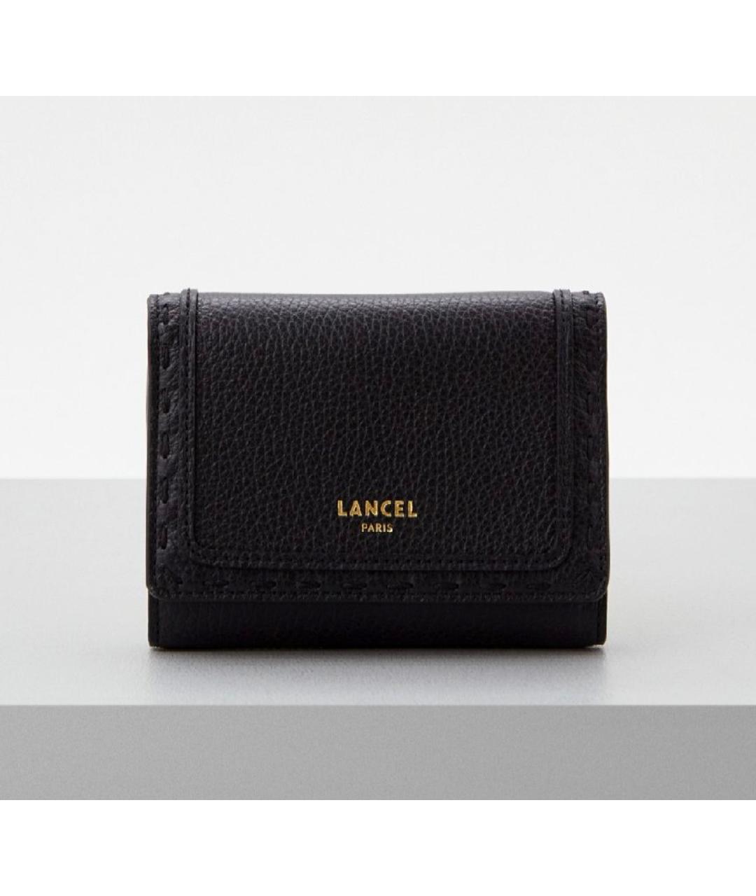 LANCEL Черный кожаный кошелек, фото 7