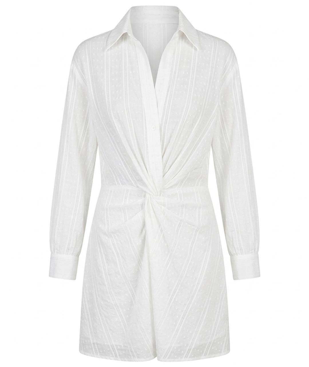 MAJE Белое хлопковое повседневное платье, фото 1