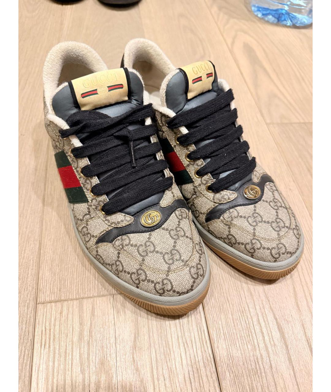 GUCCI Мульти низкие кроссовки / кеды, фото 4