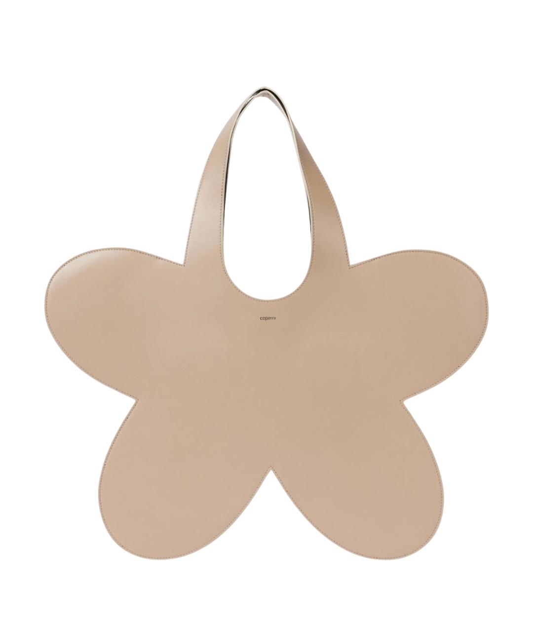 COPERNI Бежевая кожаная сумка с короткими ручками, фото 1