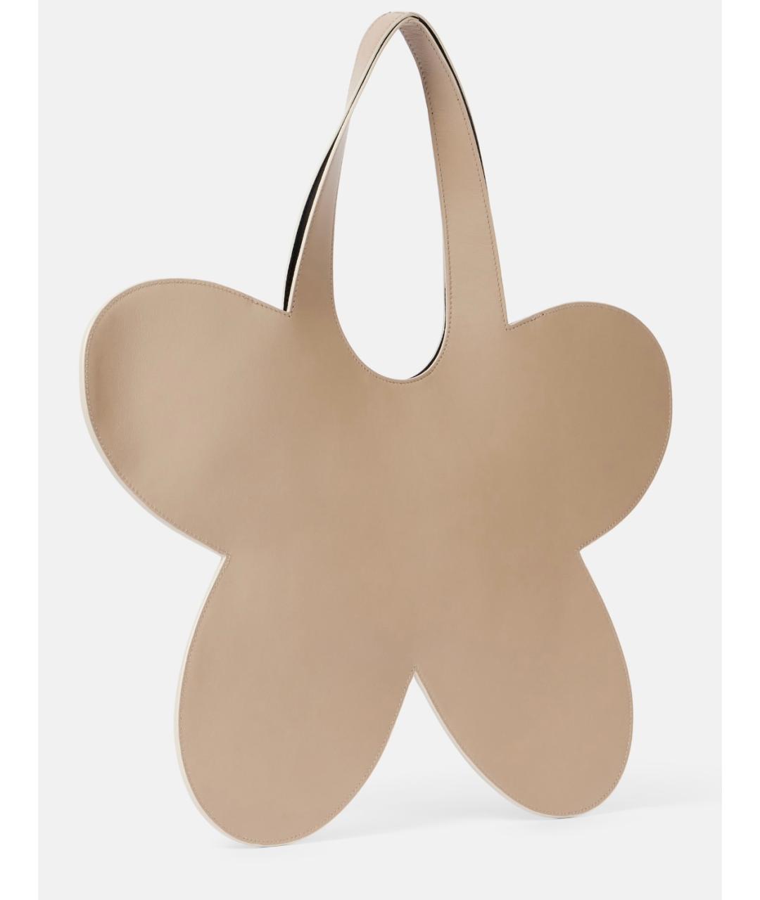 COPERNI Бежевая кожаная сумка с короткими ручками, фото 4