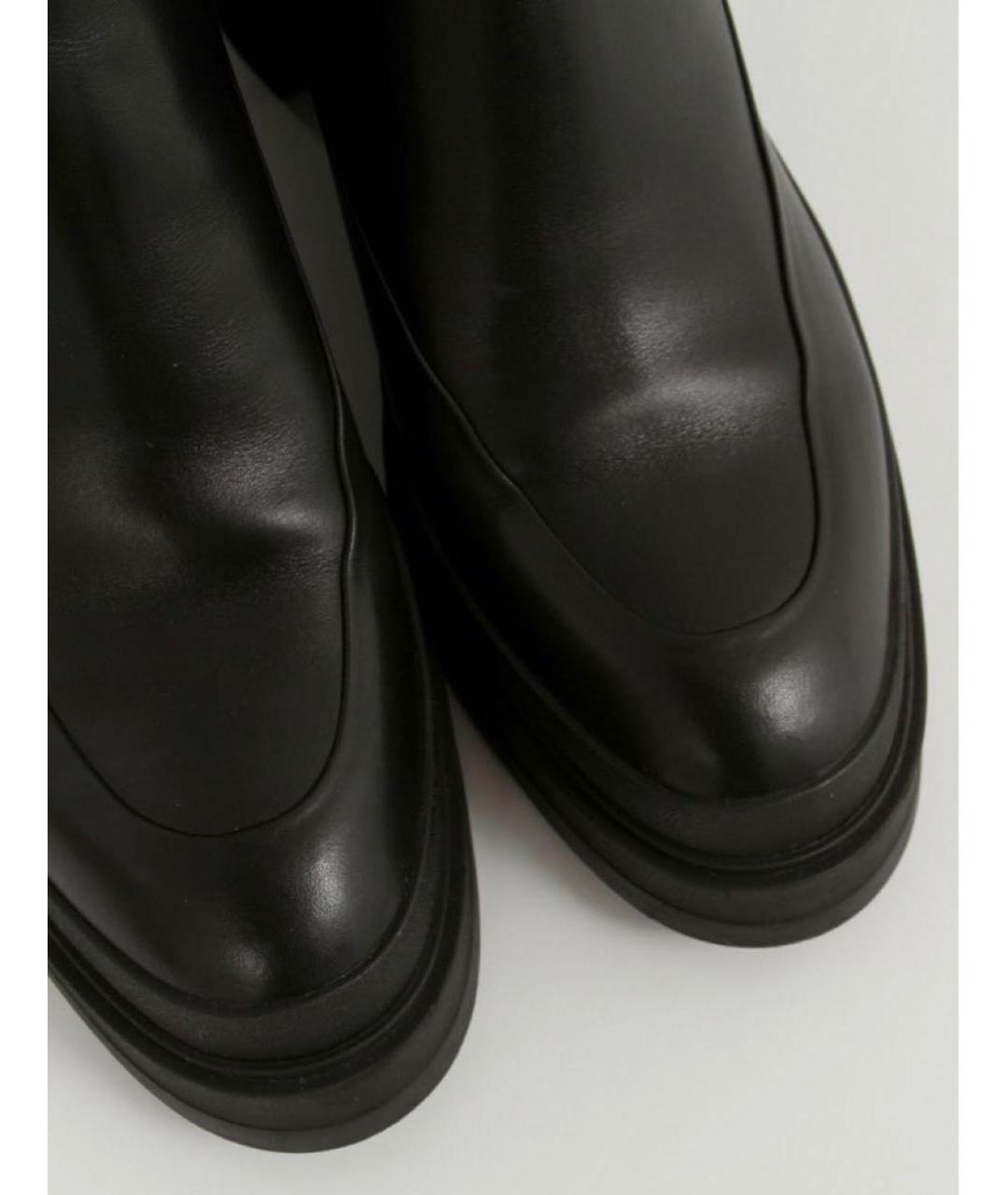 HERMES Черные кожаные ботинки, фото 3