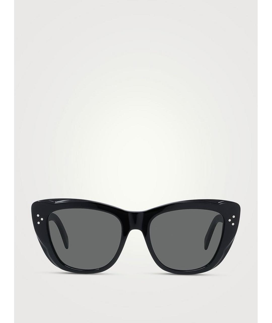 CELINE Черные пластиковые солнцезащитные очки, фото 9