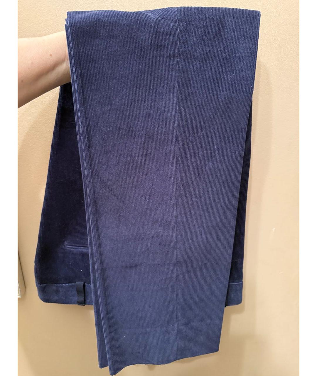 ETRO Фиолетовые хлопковые прямые брюки, фото 5