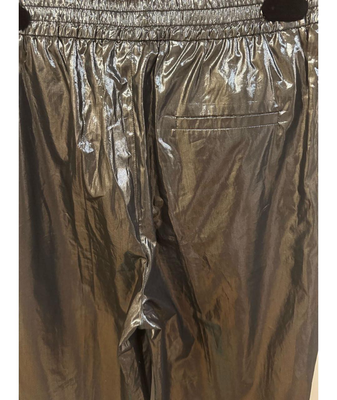 NUDE Черные хлопковые прямые брюки, фото 8