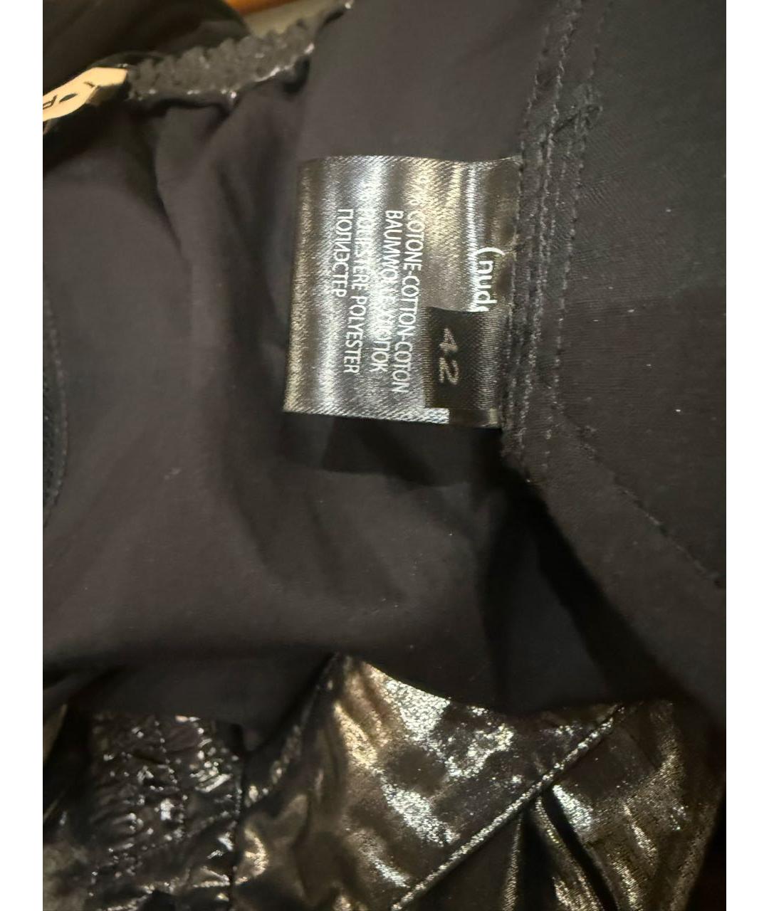 NUDE Черные хлопковые прямые брюки, фото 5