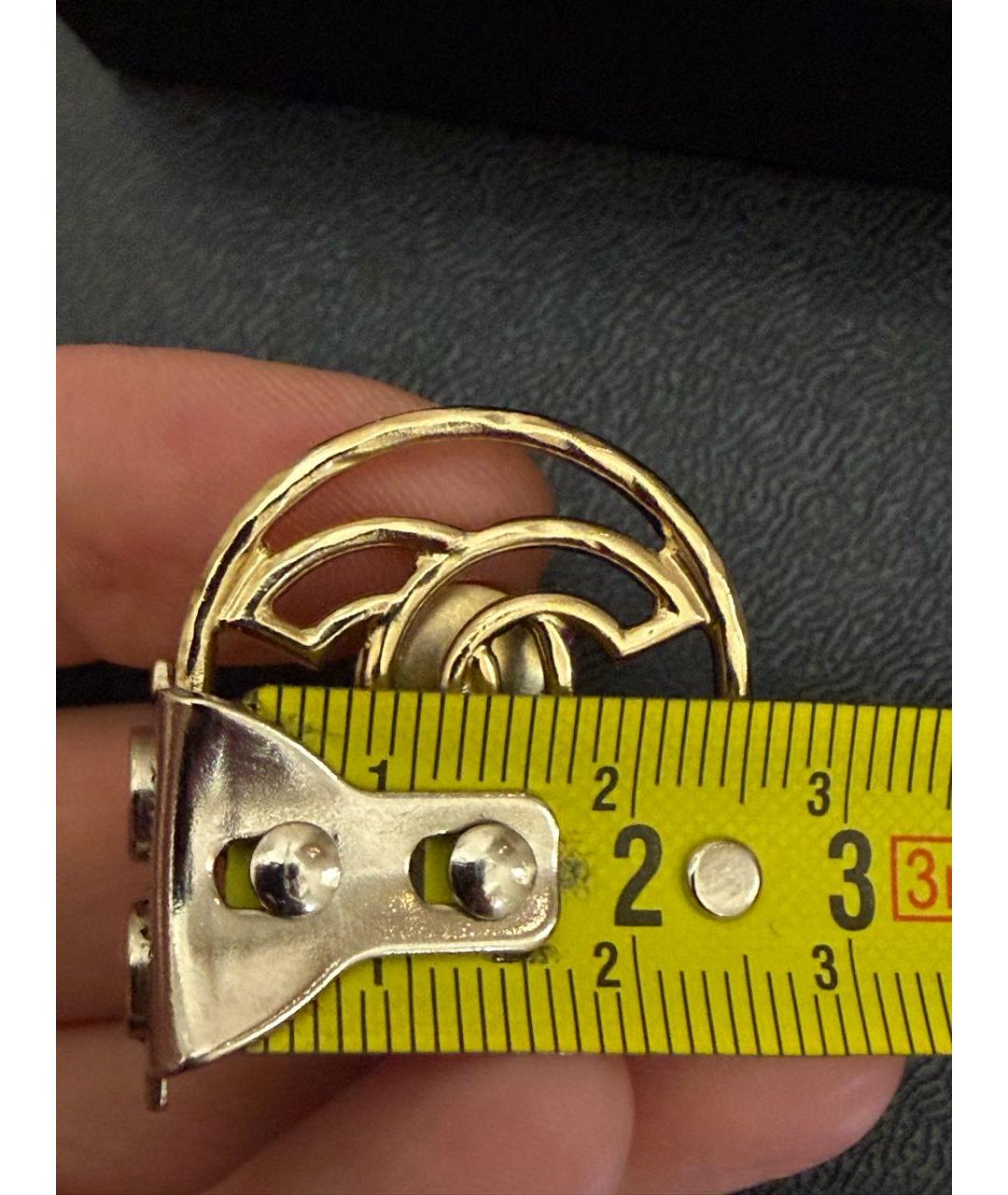 CHANEL Золотая металлическая булавка / брошь, фото 2