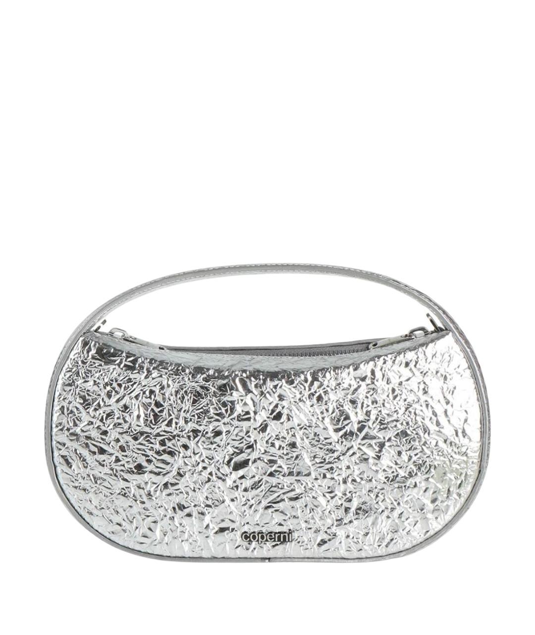 COPERNI Серебряная кожаная сумка с короткими ручками, фото 1