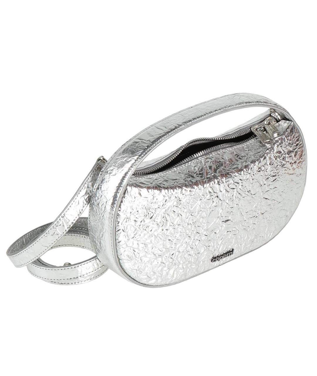 COPERNI Серебряная кожаная сумка с короткими ручками, фото 2