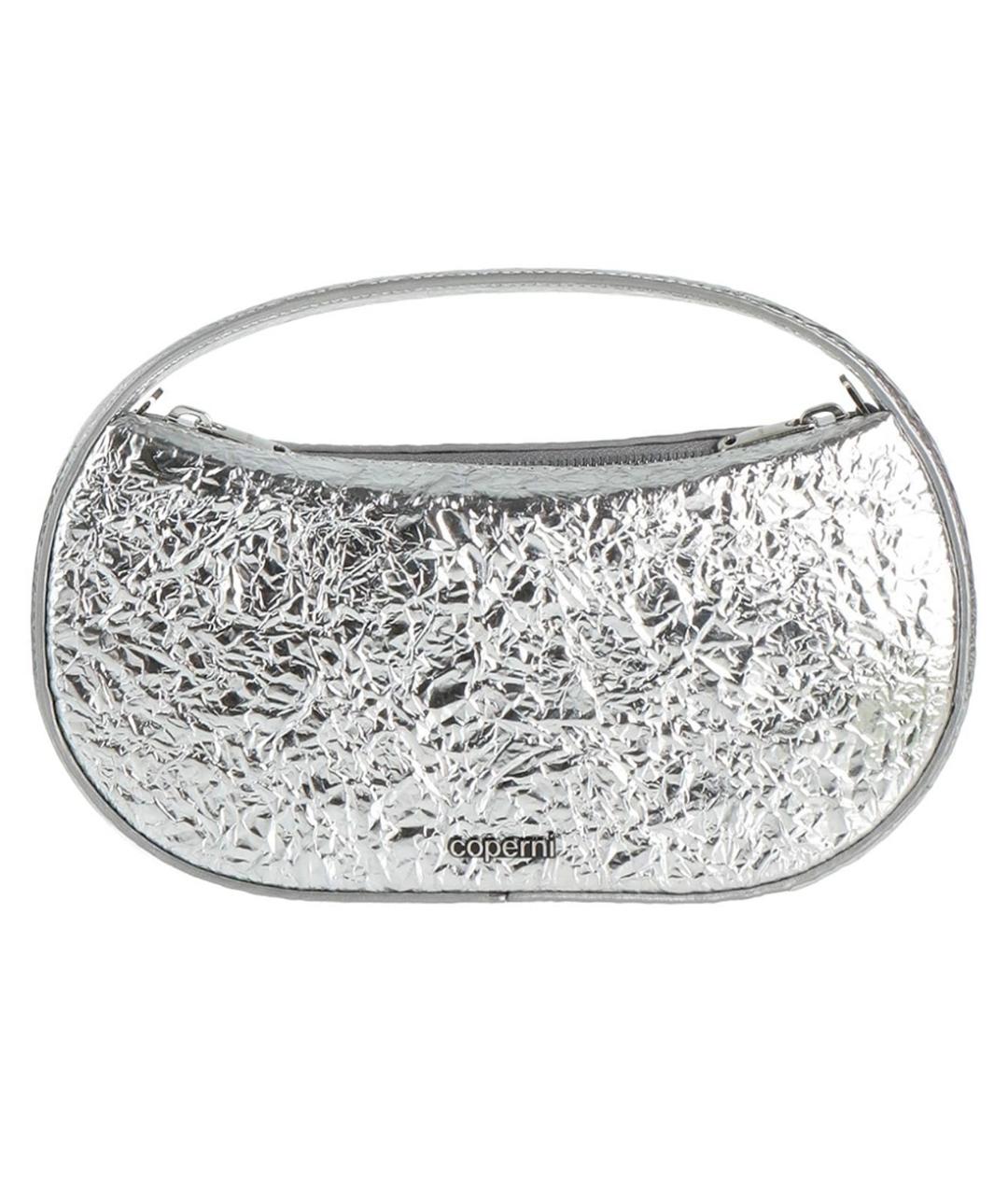 COPERNI Серебряная кожаная сумка с короткими ручками, фото 4