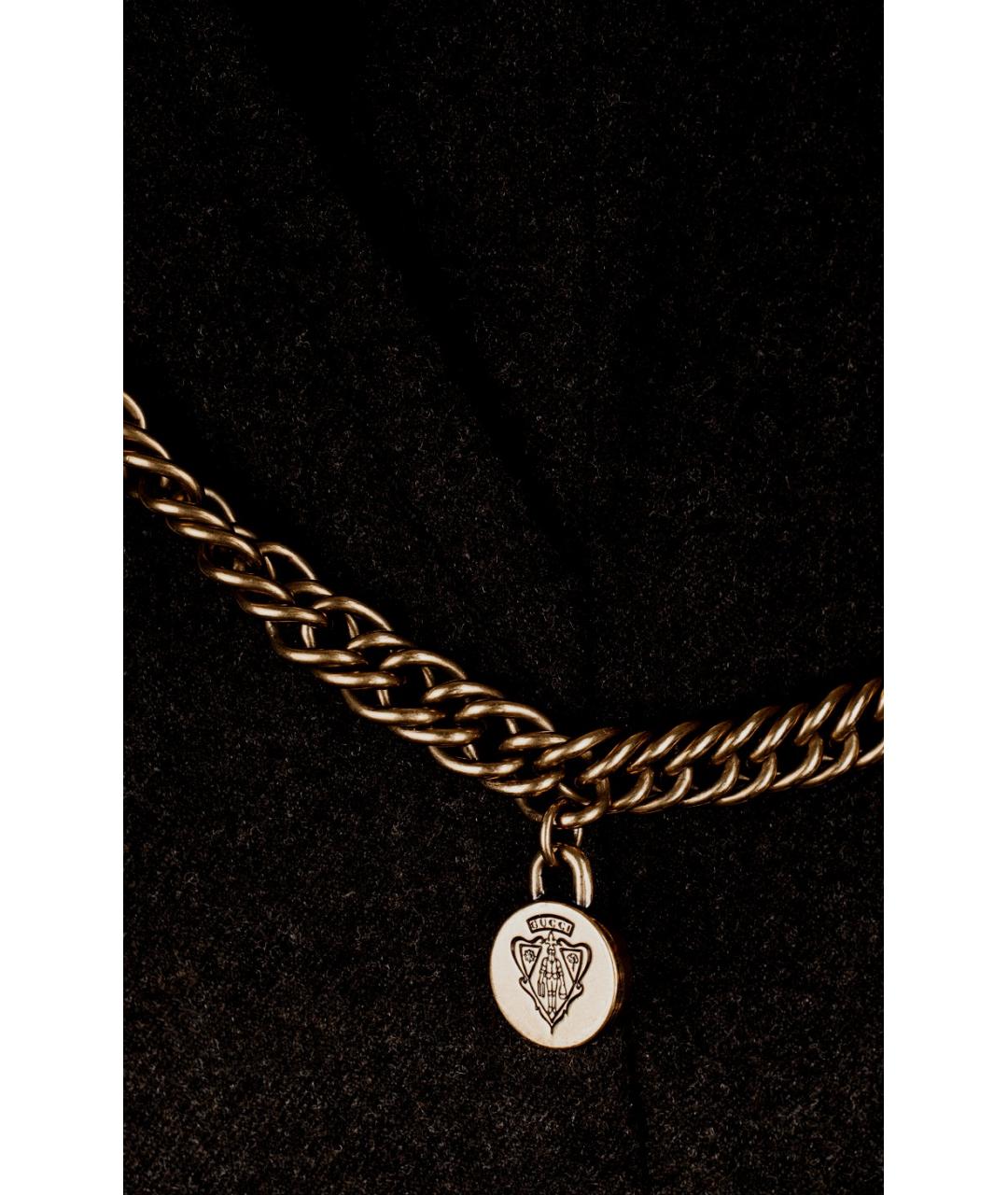 GUCCI Черные шерстяные брюки узкие, фото 4