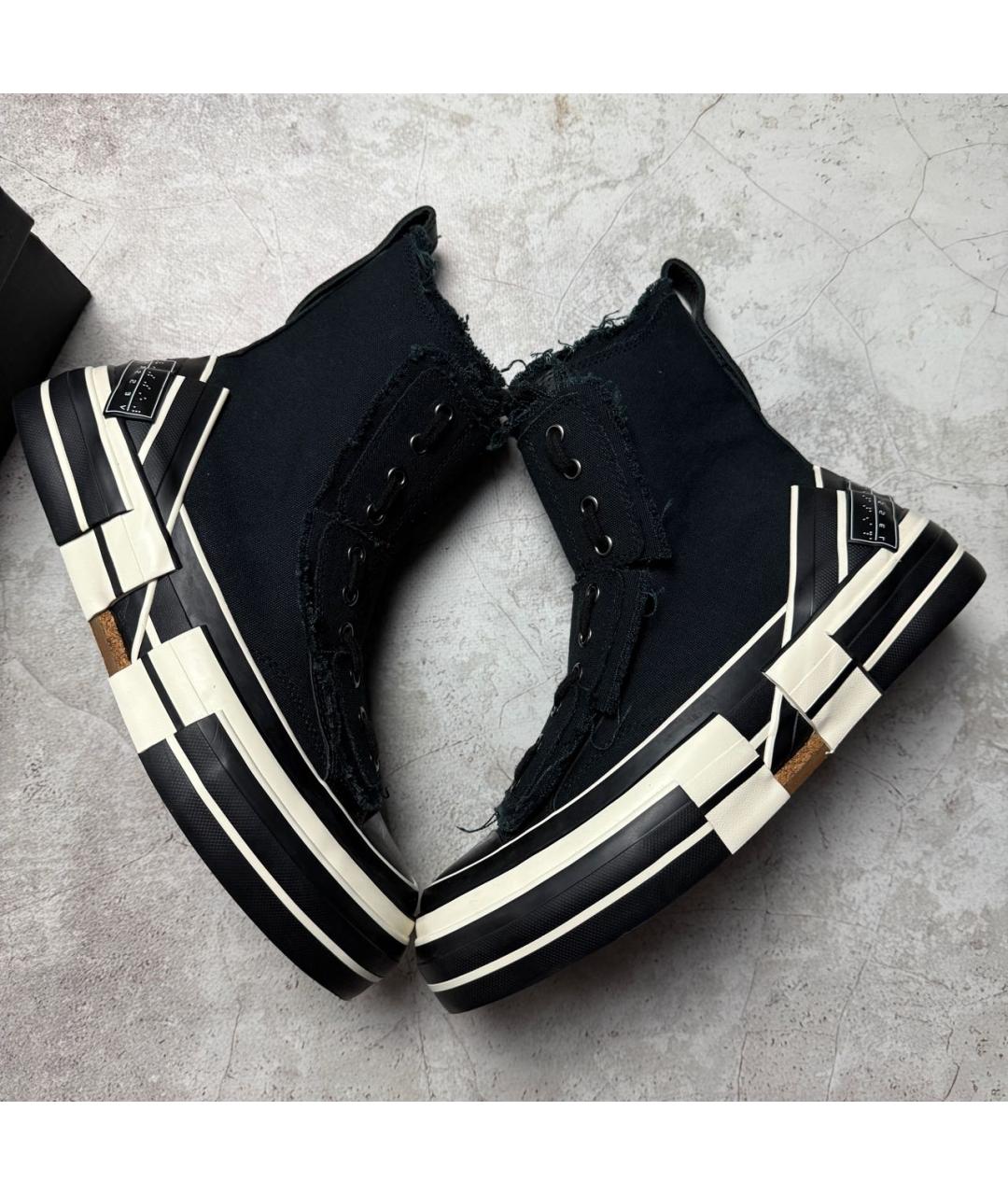 YOHJI YAMAMOTO Черные высокие кроссовки / кеды, фото 3