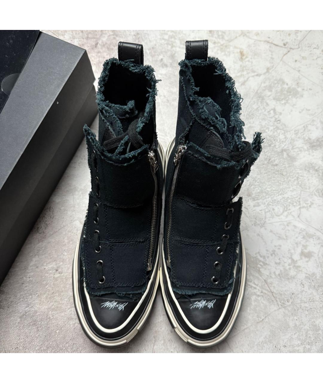 YOHJI YAMAMOTO Черные высокие кроссовки / кеды, фото 2