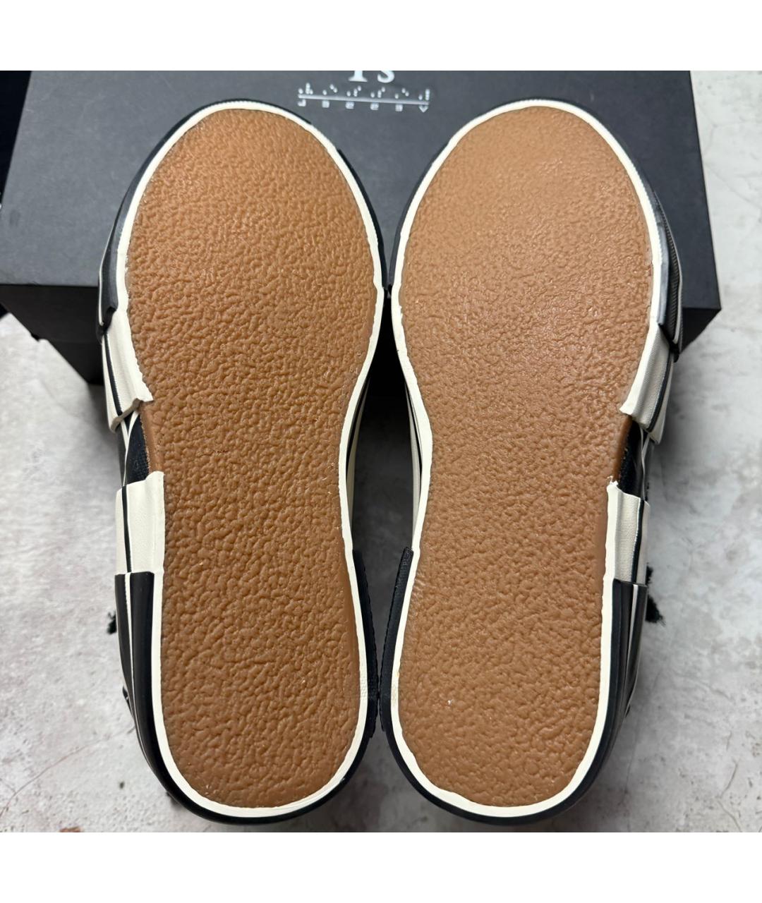 YOHJI YAMAMOTO Черные высокие кроссовки / кеды, фото 6