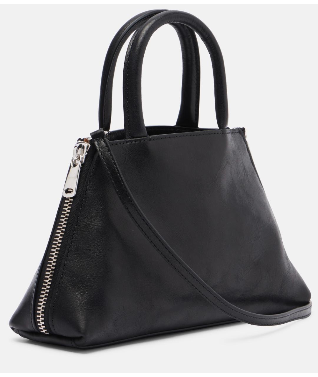 COPERNI Черная кожаная сумка с короткими ручками, фото 5