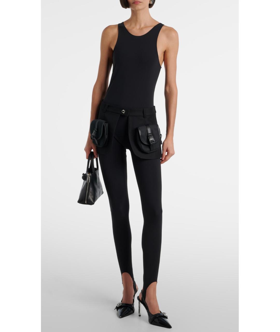 COPERNI Черная кожаная сумка с короткими ручками, фото 3